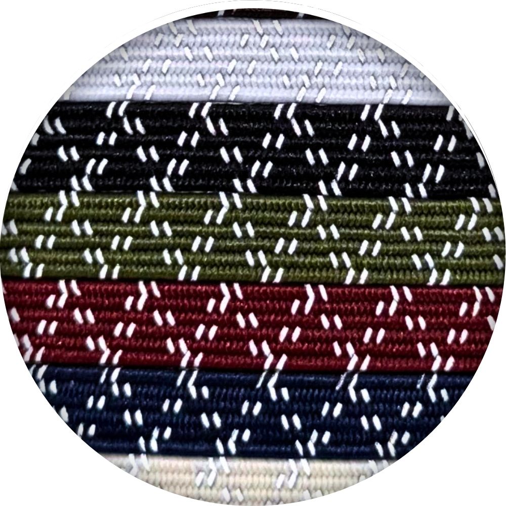 Elastische veters reflecterend 7mm