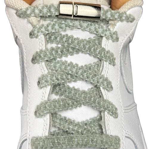 Elastische veters zonder strikken fluffy 7mm magnetische sluiting jade met stretch uitgerekt uitgelichte afbeelding