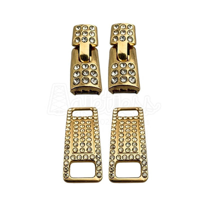 Elastische veters bling gesp sluiting goud geschikt voor elastische veters van 6 tot 9 mm breed