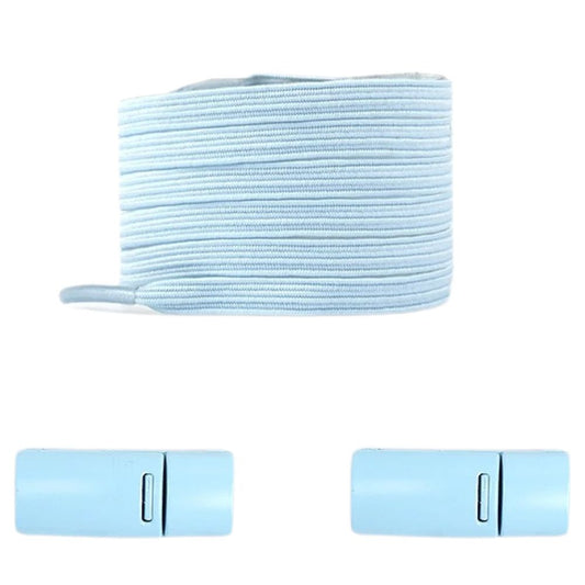 Lichtblauwe platte nette elastische veters met magneetsluiting voor een frisse nette uitstraling