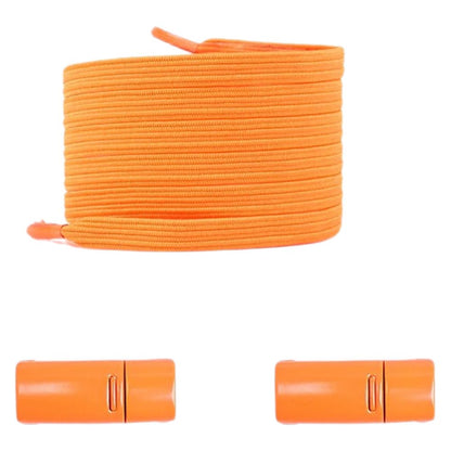 Oranje moderne platte elastische veters met magneetsluiting voor een opvallende en gemakkelijke stijl