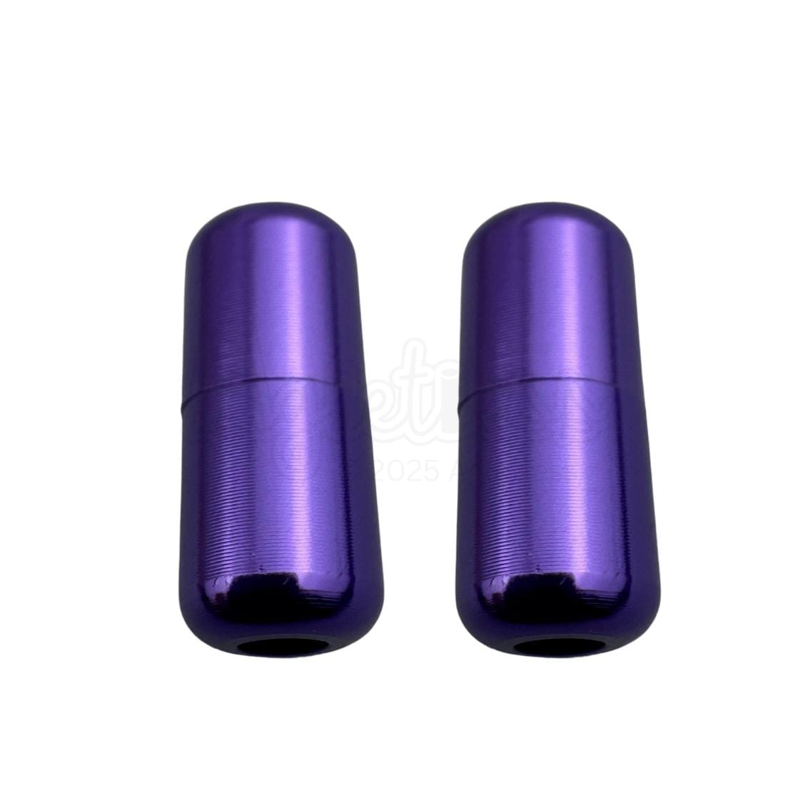 Elastische veters draaicapsule glans sluiting paars geschikt voor elastische veters van 3 tot 9 mm breed exclusief 4 mm