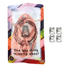 Elastische veters onzichtbaar strikken paisley 9mm onzichtbare clipjes roze wit in luxe verpakking