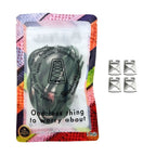 Elastische veters onzichtbaar strikken plat 8mm onzichtbare clipjes mosgroen in luxe verpakking