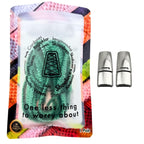 Elastische veters zonder strikken fluffy 7mm magnetische sluiting groen in luxe verpakking