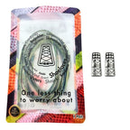 Elastische veters zonder strikken glitter 6mm bling magnetische sluiting splash in luxe verpakking