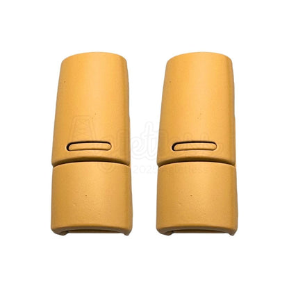 Elastische veters zonder strikken magnetische sluiting 6–9mm lichtbruin detailfoto van hoe de sluiting werkt