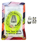 Elastische veters zonder strikken ovaal 4mm luxe lock fluorescerend groen in luxe verpakking