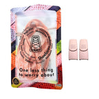 Elastische veters zonder strikken paisley 9mm magnetische sluiting roze wit in luxe verpakking