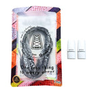 Elastische veters zonder strikken paisley 9mm magnetische sluiting wit zwart in luxe verpakking