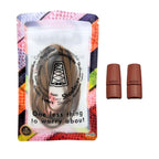 Elastische veters zonder strikken plat 6mm magnetische sluiting bruin in luxe verpakking