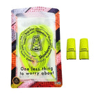 Elastische veters zonder strikken plat 7mm magnetische sluiting fluorescerend groen in luxe verpakking