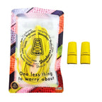 Elastische veters zonder strikken plat 7mm magnetische sluiting geel in luxe verpakking