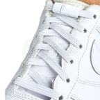 Elastische veters zonder strikken plat 7mm magnetische sluiting wit geregen in witte Nike Air Force 1