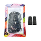 Elastische veters zonder strikken plat 9mm magnetische sluiting zwart in luxe verpakking