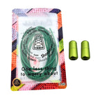 Elastische veters zonder strikken reflecterend 3mm capsule sluiting groen in luxe verpakking