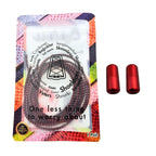 Elastische veters zonder strikken reflecterend 3mm capsule sluiting wijnrood in luxe verpakking