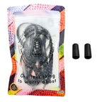 Elastische veters zonder strikken reflecterend 7mm capsule sluiting zwart in luxe verpakking