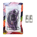 Elastische veters zonder strikken reflecterend 7mm magnetische sluiting paars in luxe verpakking