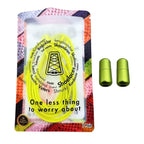 Elastische veters zonder strikken rond 3mm capsule sluiting fluorescerend geel in luxe verpakking