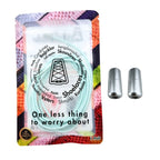 Elastische veters zonder strikken rond 3mm capsule sluiting lichtgroen in luxe verpakking