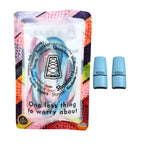 Elastische veters zonder strikken tie-dye 9mm magnetische sluiting blauw roze in luxe verpakking