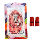 Elastische veters zonder strikken tie-dye 9mm magnetische sluiting rood in luxe verpakking