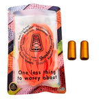 Elastische veters zonder strikken vintage 8mm capsule sluiting oranje in luxe verpakking