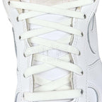 Elastische veters zonder strikken vintage 8mm onzichtbare clipjes wit met stretch uitgerekt