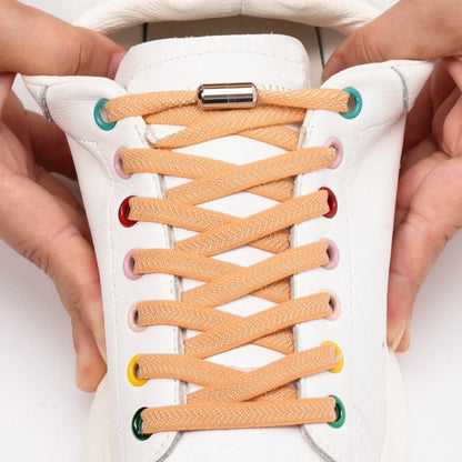 Elastic No-Tie Shoelaces - 8mm Flat