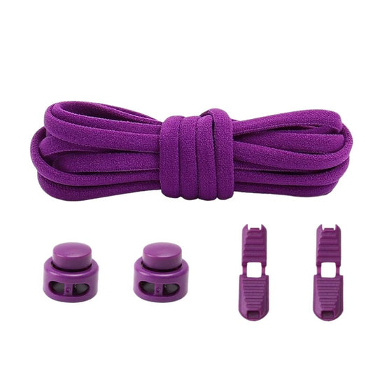 Elastische veters paars sport met sluitsysteem voor sneakers en sportschoenen