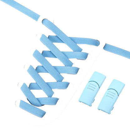 Elastic No-Tie Shoelaces - 9mm Flat Wide