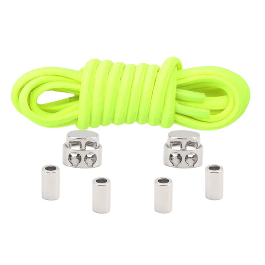 Luxe Elastische Veters Fluorescerend Groen - 1 Paar