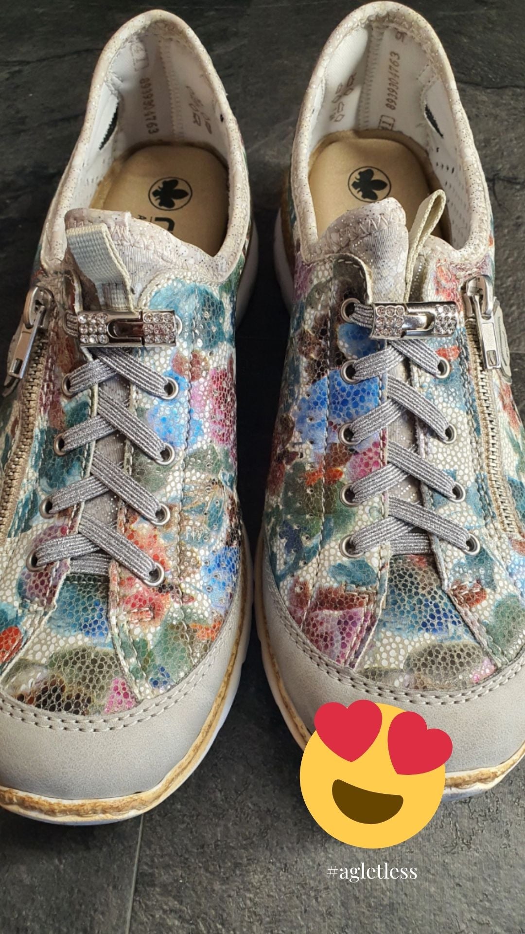 Leuke review foto van kinderschoentjes op Instagram
